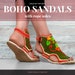 CROCHET PATTERN- Boho sandals with jute rope soles,women,adult sizes,slippers,loafers,footwear,gladiator,summer,twine,soles pattern included 