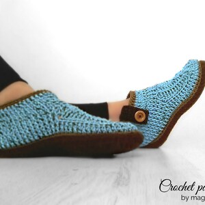 TUTORIEL CROCHETAGE: Botines pour femmes tutoriel de plantes inclus,toutes tailles pour femmes,bottes crochet,adultes,chaussons,pantoufles image 4