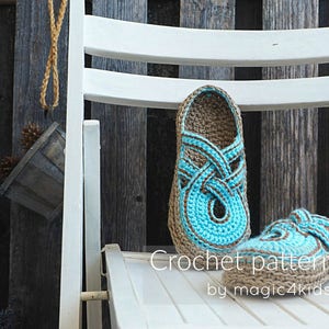 Crochet pattern women crossed straps clogs with rope soles,soles pattern included,slip ons,shoes,loafers,scuffs,slippers,adult,cord image 6