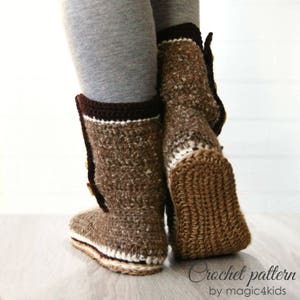 Crochet Pattern Women Boots With Rope Soles,soles Pattern Included ...