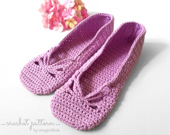 CROCHET PATTERN- BALLET woman string slippers,buttons,all women sizes,loafers,adult,girl,footwear,spring,summer,cotton,yarn