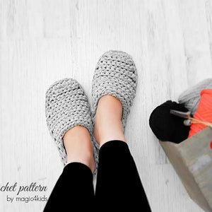 Crochet Pattern Women T-shirt Yarn Clogs,slippers,slip Ons,shoes ...