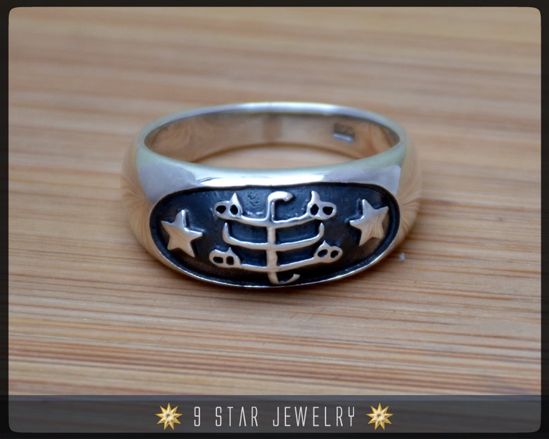 Silver Baha'i Ring Stone Symbol Ring Sizes 4 to 13 - Etsy Canada