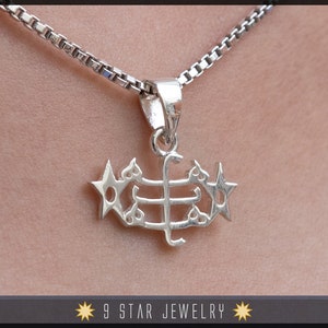 Sterling Silver Baha&#39;i Ringstone Symbol pendant - BPS29