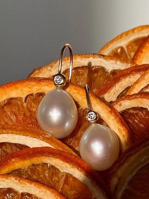Gemma Earrings Freshwater Pearl
