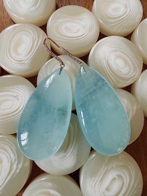 The Agnes Earrings with Prasiolite.
