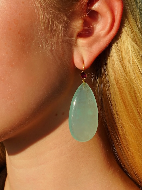 The Ulla Aquamarine Earrings