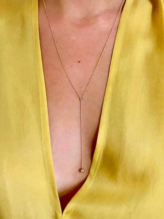 Simone Necklace 14K Gold and a 0.10ct Diamond