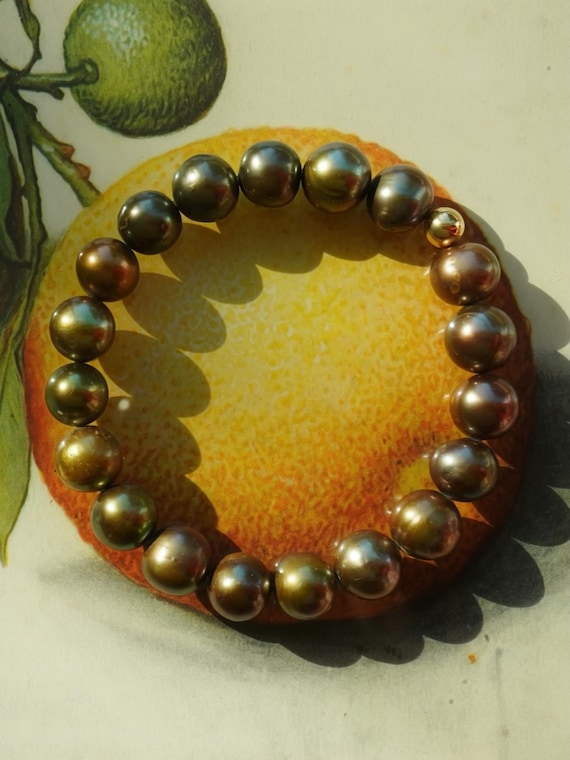 The Jane Bracelet Green Pearl