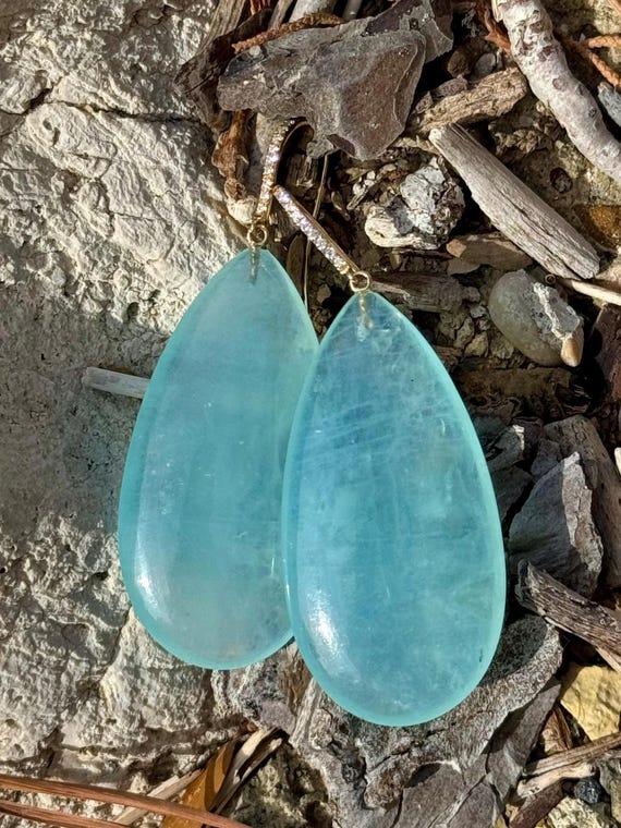 The Agnes Earrings with Prasiolite.