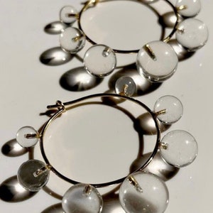 The Luna Crystal Hoops image 3