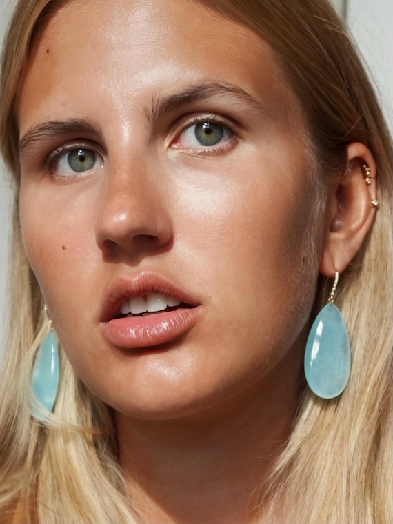 The Agnes Earrings with Prasiolite.