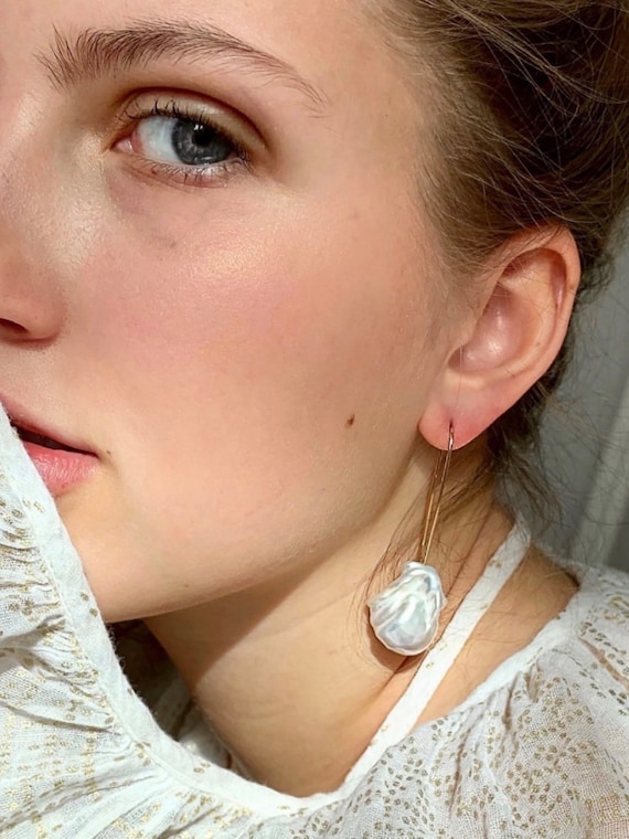 The Layla Baroque Pearl Earrings