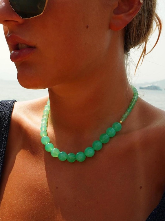 The Lola Chrysoprase Necklace
