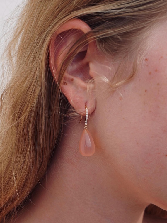 The Agnes Earrings with Prasiolite.