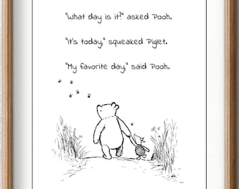 What Day Is It Pooh Etsy