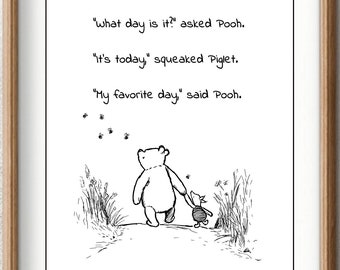 What Day Is It Pooh Etsy