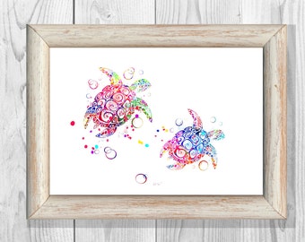 Oso Perezoso Cartel Acuarela Imprimir Arte Impresion Giclee Etsy