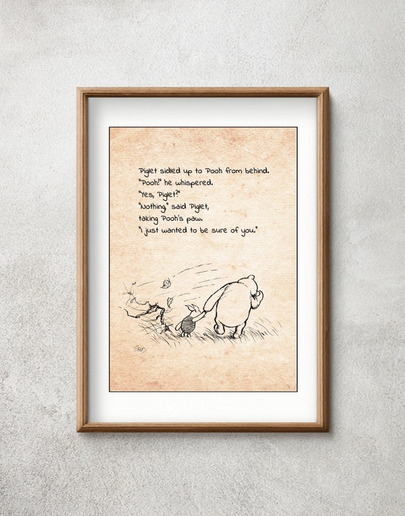 ピグレットは後ろからプーさんに近づきました。プーさん！彼はささやき