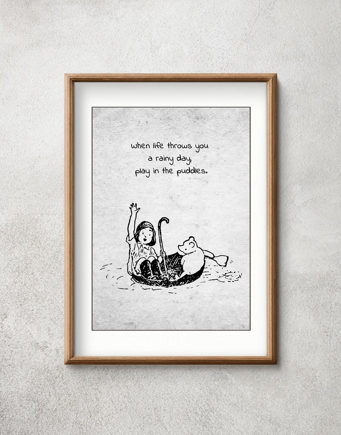 When Life Throws You a Rainy Day Play in the Puddles... Etsy