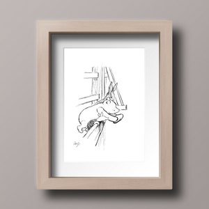 Winnie the Pooh Rabbit Poster Classic A.A.Milne Vintage E. H. Shepard Print  Nursery Art Print  Instant Digital Download