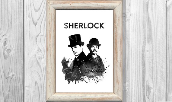 Framed Option Sherlock TV Show Poster or Canvas Art Print A3 A4 Sizes