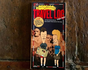 Beavis and Butt-Head TRAVEL LOG Book Mike Judge MTV Birthday Gift Free Gift Wrapping