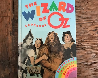 The Wizard of Oz Cookbook Breakfast in Kansas Dessert in Oz Judy Garland Movie Free Gift Wrapping Birthday Gift