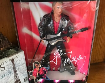 Johnny Hallyday Doll Mattel 1995 Mint in Box France French Elvis Poupee Birthday Gift For The Rockstar Who Has Everything Yes Everything