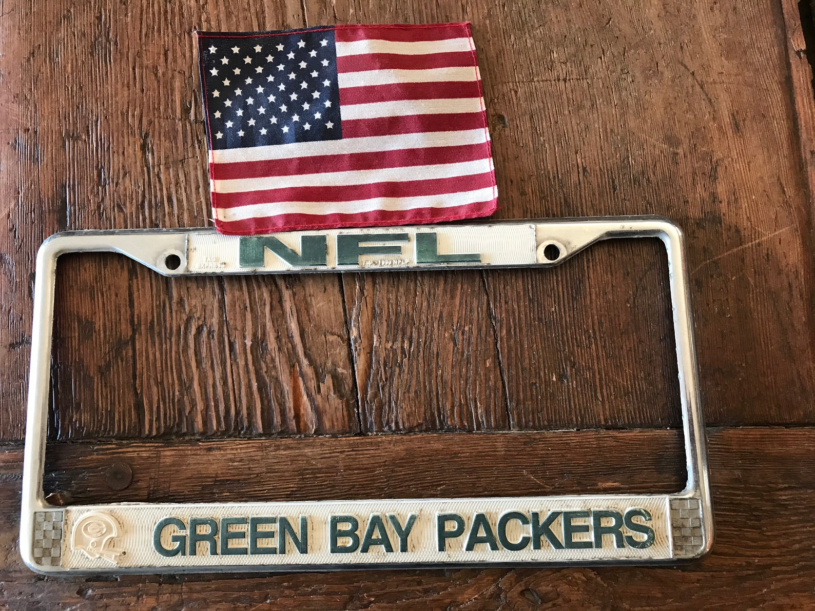Green Bay Packers License Plate Frame Vintage Wisconsin Etsy