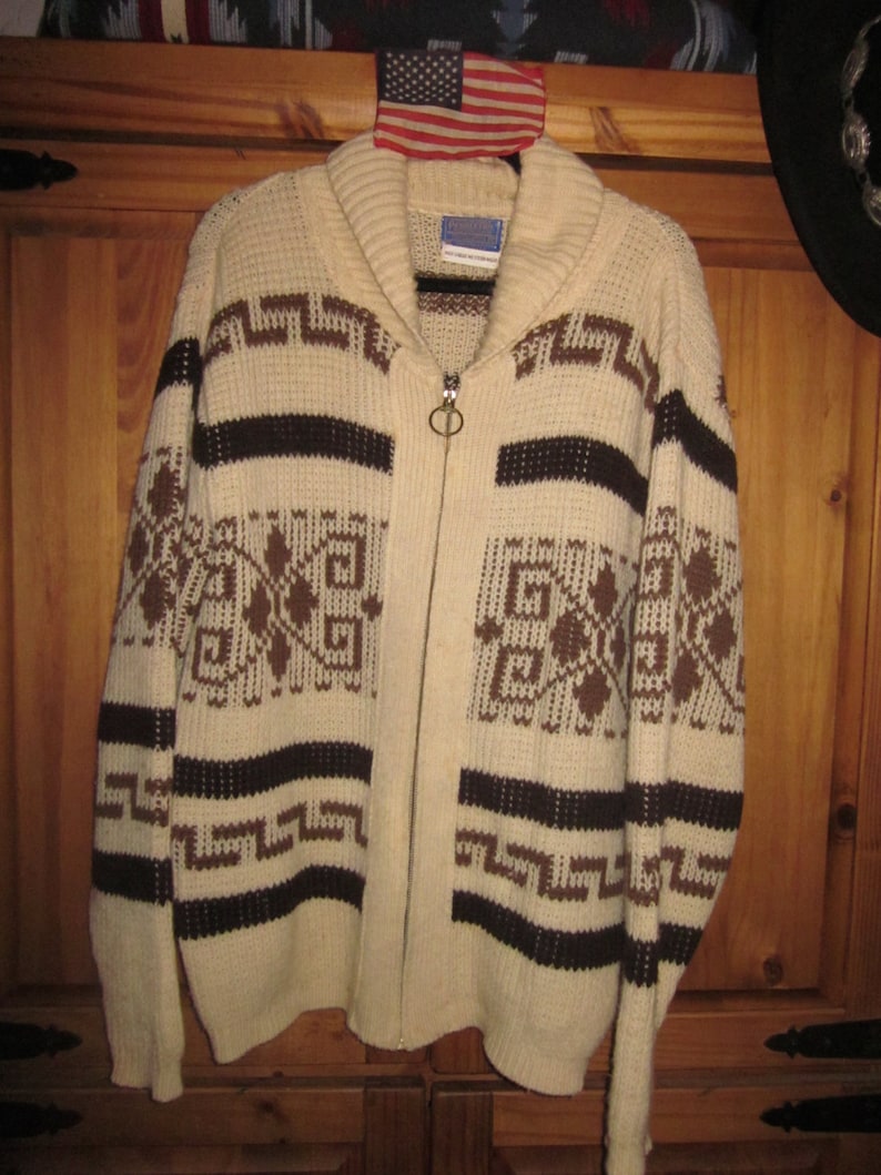 Pendleton The Big Lebowski Dude Cardigan Wool Sweater | Etsy