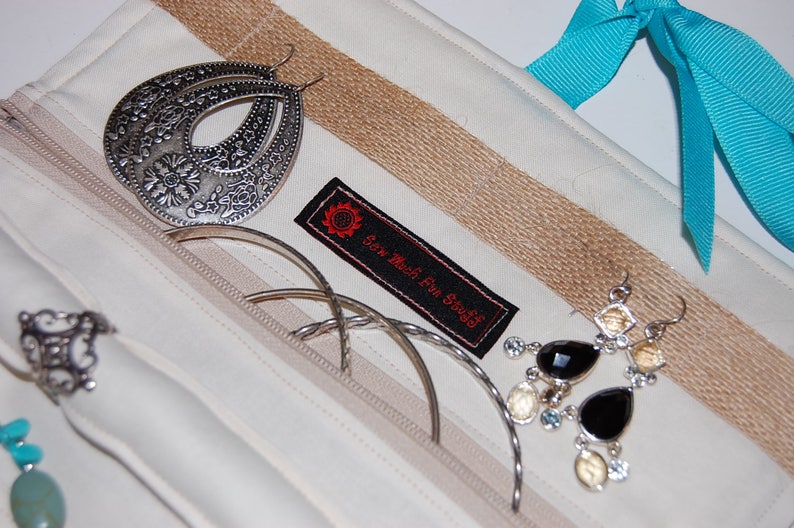 Jewelry Roll Bag Jewelry Organizer Bridesmaid Gift Travel Etsy