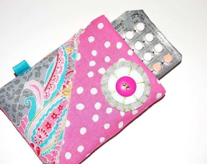 Pill Case Birth Control Pill Case Pill Sleeve Small Pill Etsy