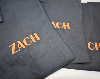 Custom Embroidered Red Kap Mechanics Shirt: Personalized Work Shirt