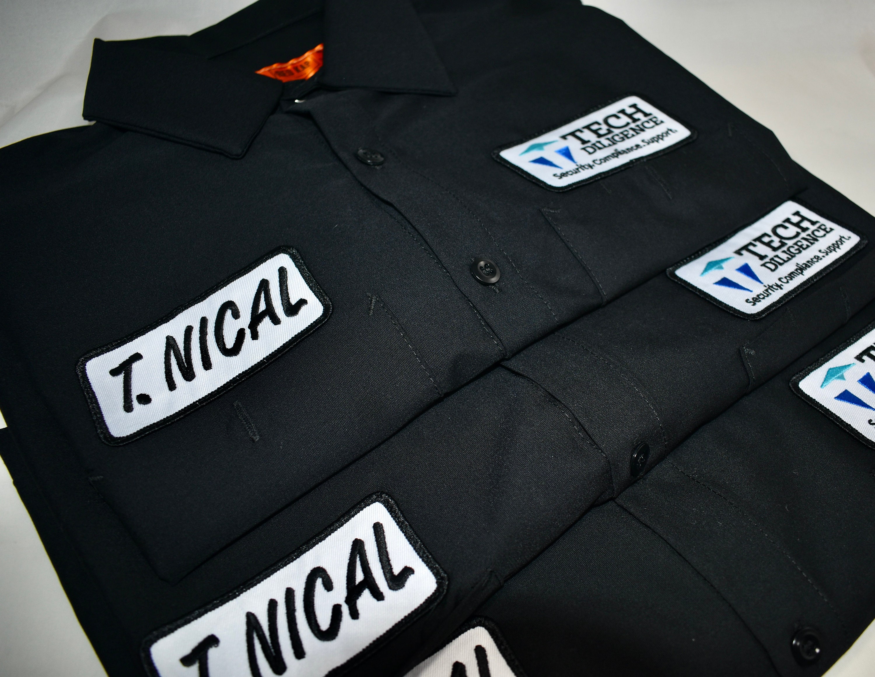Embroidered Work Shirt: Custom Name Patch, Red Kap Uniform - Etsy