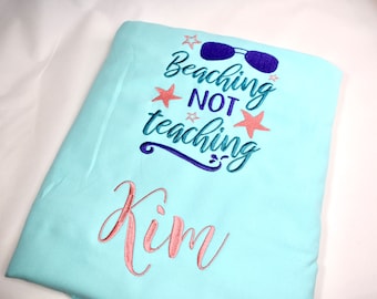 Embroidered Beach Chair Cover: Personalized Pool Lounge Towel
