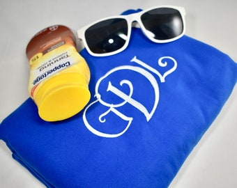Funda de microfibra personalizada para silla de piscina: toalla de playa bordada