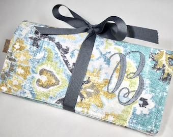 Jewelry Organizer, Travel Jewelry Roll, Travel Jewelry Case, Jewelry Roll Bag, Bridesmaids' Gift, Personalized Gift, Gift for Her