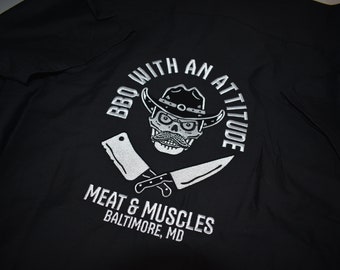 Camisetas personalizadas para equipos de barbacoa, camiseta de Redkap Shop, bordado personalizado