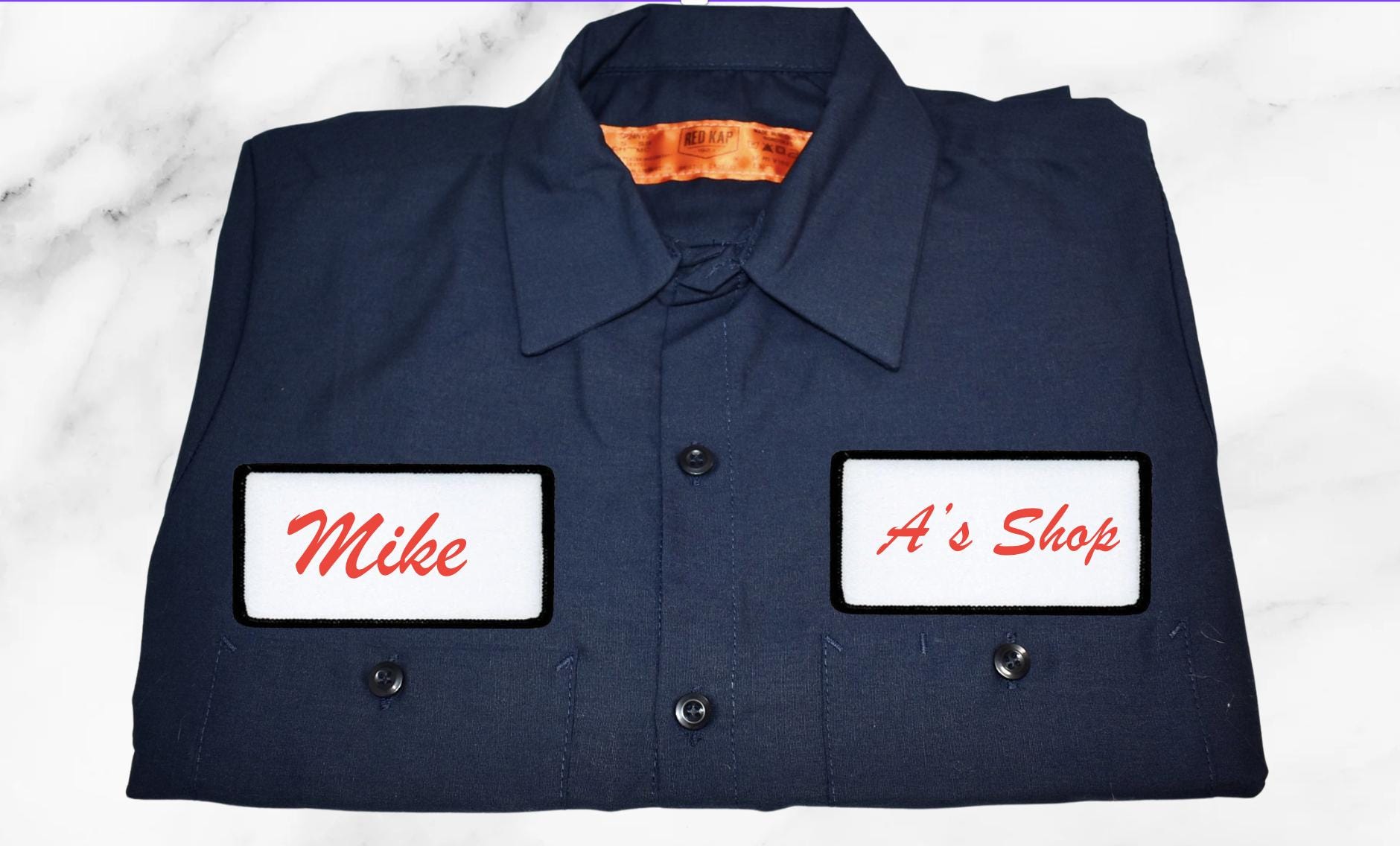Embroidered Red Kap Mechanics Shirt: Personalized BBQ Pitmaster