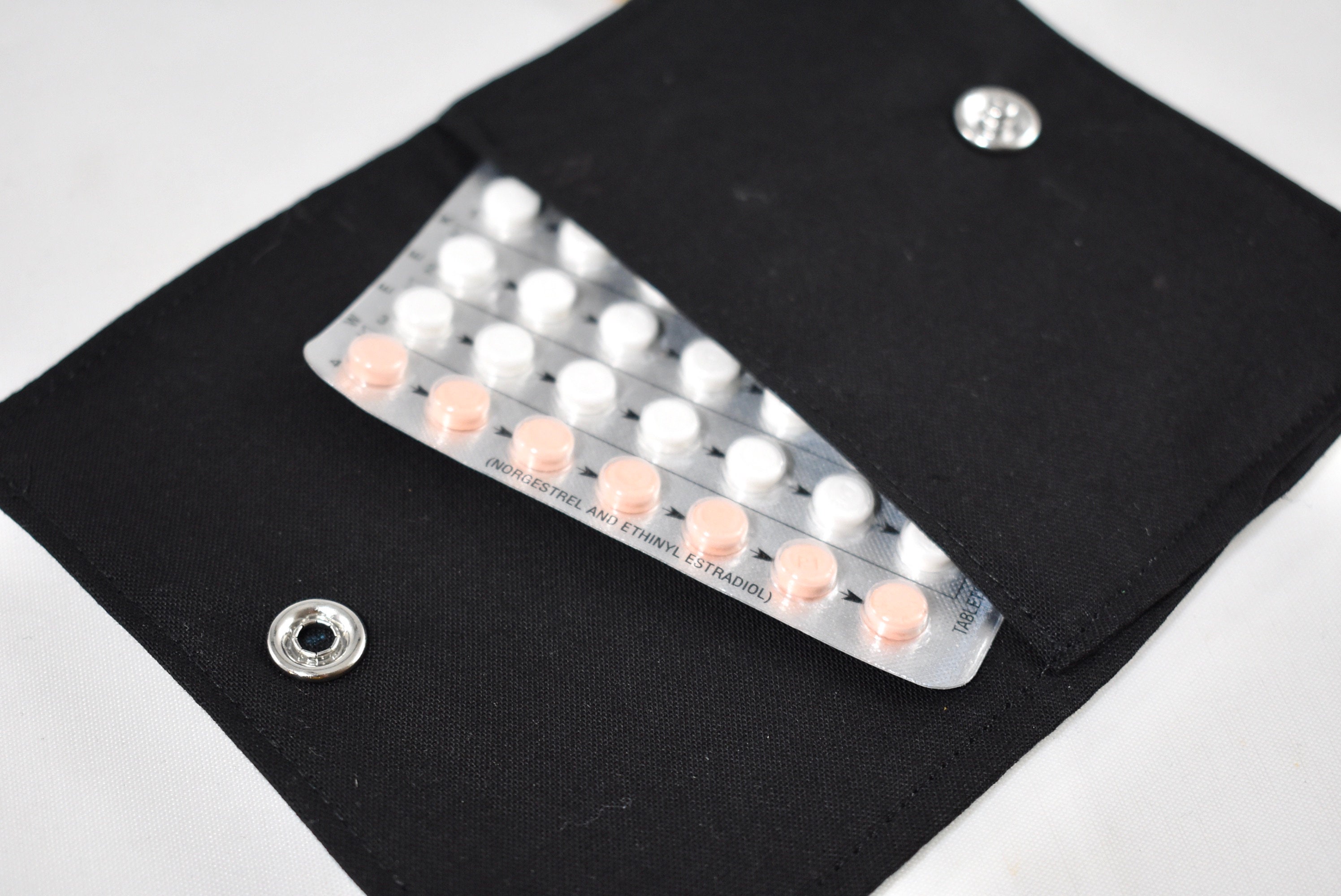 Pill Pouch Personalized Gift Birth Control Sleeve Chevron Etsy