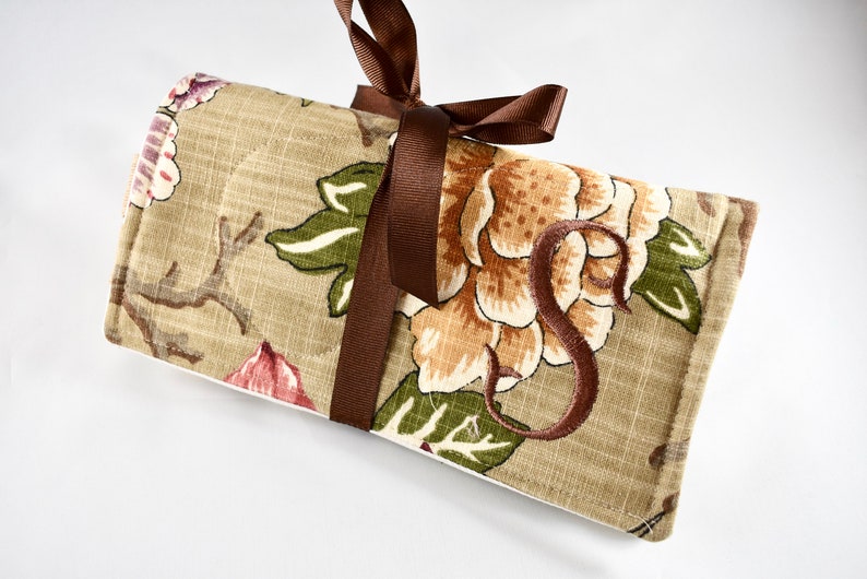 Travel Jewelry Roll Bag Personalized Bridesmaid Gift Jewelry Etsy