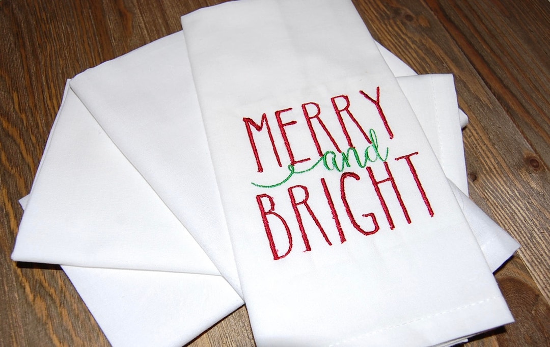 Christmas Napkins, Cloth Napkins, Holiday Napkins, Cotton Napkins
