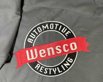 Embroidered Patch Work Shirt: Custom Red Kap Mechanic Shirt