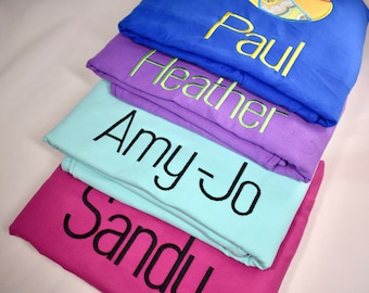 Funda bordada personalizada para silla de playa: toalla de microfibra para piscina
