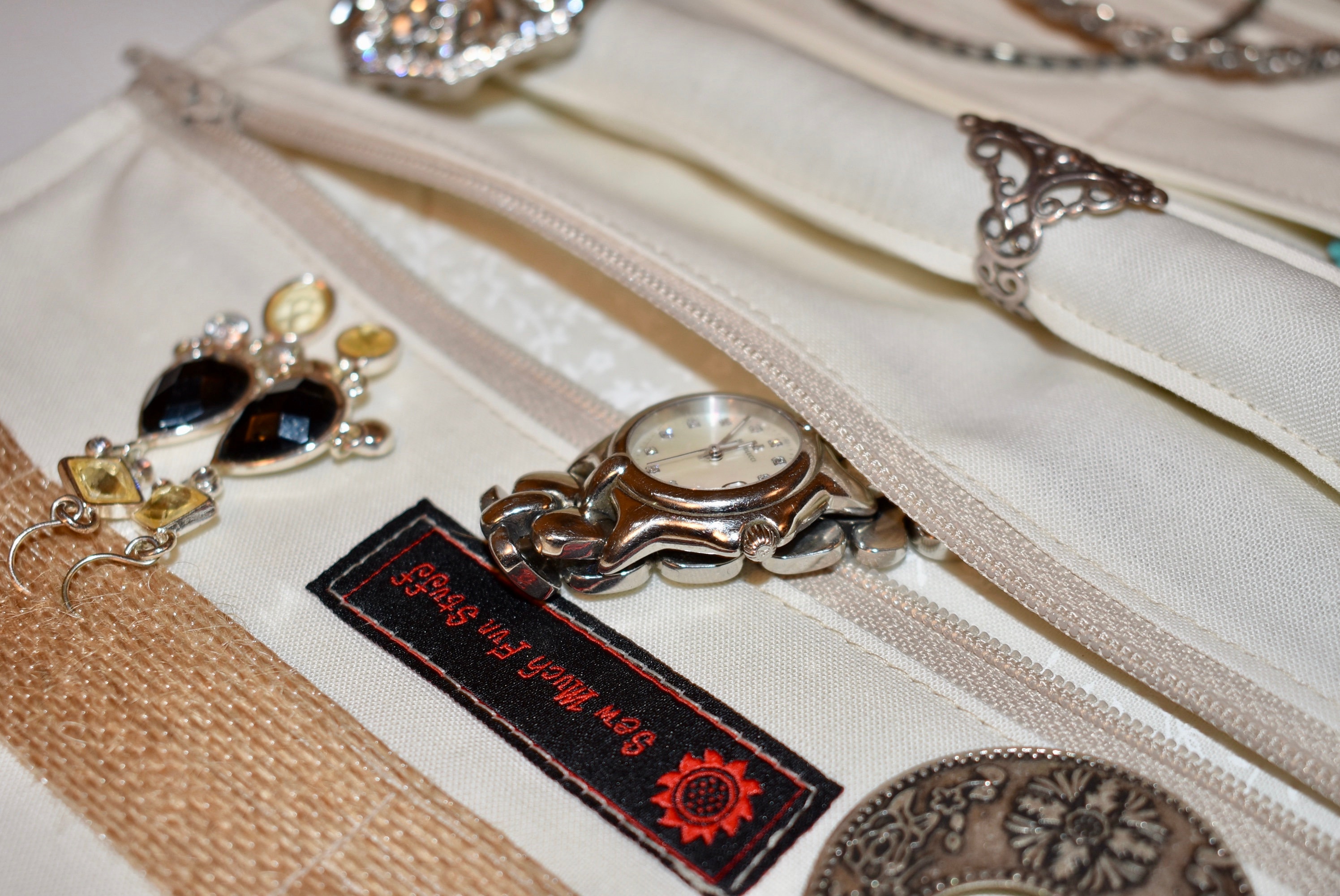 Travel Jewelry Roll Bag Personalized Bridesmaid Gift Jewelry Etsy