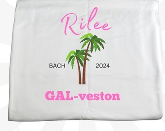 Personalized Bachelorette towel, Beach chair cover, Embroidered pool chair blanket, Unique gift for wedding party, Bridesmaid gift