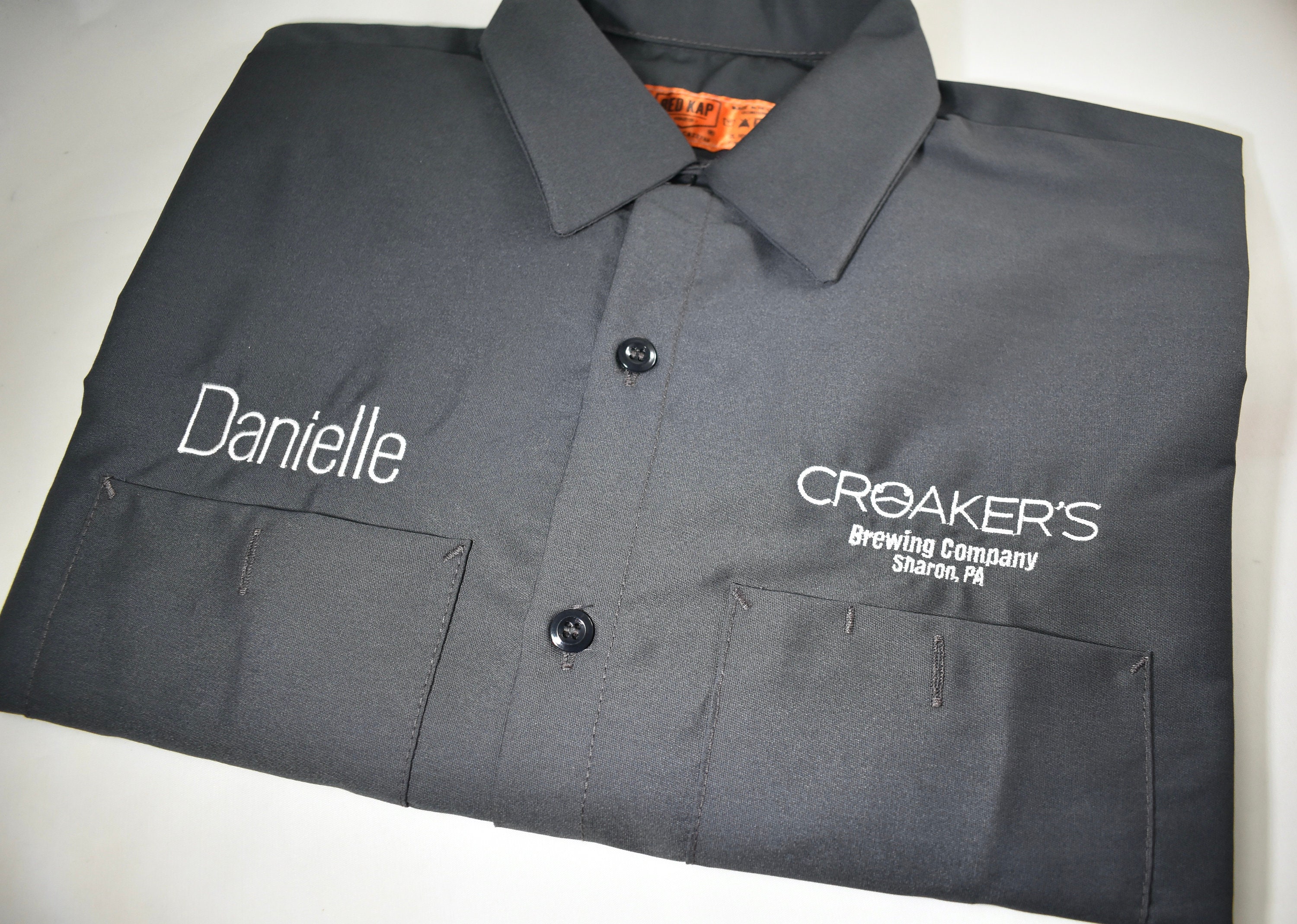 Fathers day gift, Personalized Dad shirt, Redkap shop shirt, Pitmaster Shirt, Brewmaster Shirt, Embroidered Vintage inspired mechanics shirt