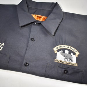 Mechanics Shirt, Custom Embroidered, RedKap shop shirt, button up shirt, work shirt, Old school, vintage, retro shirt, Personalized brewery