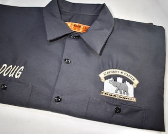 Custom Embroidered RedKap Mechanics Shirt: Personalized Work Shirt
